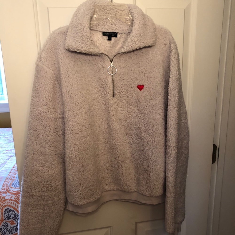 Top shop teddy bear sweater in size 12